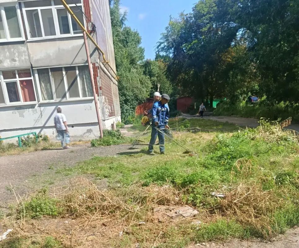 31 июля, с целью приведения территории в надлежащее санитарное состояние в Кировском внутригородском районе города Макеевки силами Макеевского филиала НКО «ЕДИНЫЙ РЕГИОНАЛЬНЫЙ ФОНД ПО УПРАВЛЕНИЮ МНОГОКВАРТИРНЫМИ ДОМАМИ НА... 31 июля, с целью приведения территории в надлежащее санитарное состояние в Кировском внутригородском районе города Макеевки силами Макеевского филиала НКО «ЕДИНЫЙ РЕГИОНАЛЬНЫЙ ФОНД ПО УПРАВЛЕНИЮ МНОГОКВАРТИРНЫМИ ДОМАМИ НА...