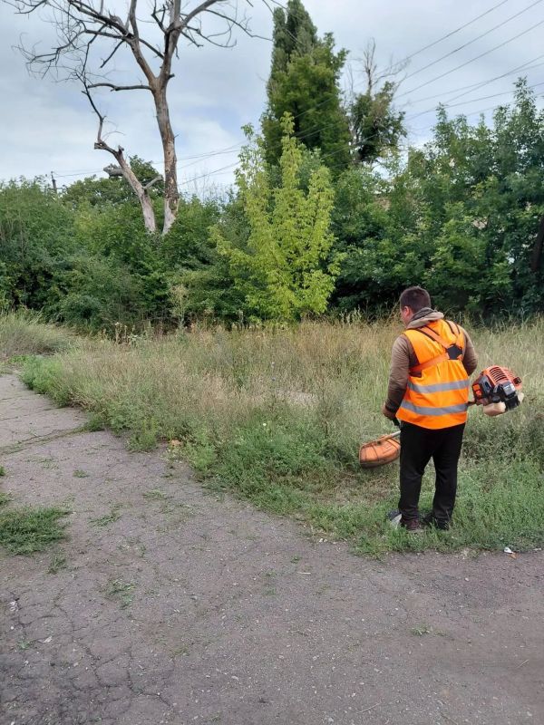Благоустройство Дебальцево: текущие работы МБУ «Благо»