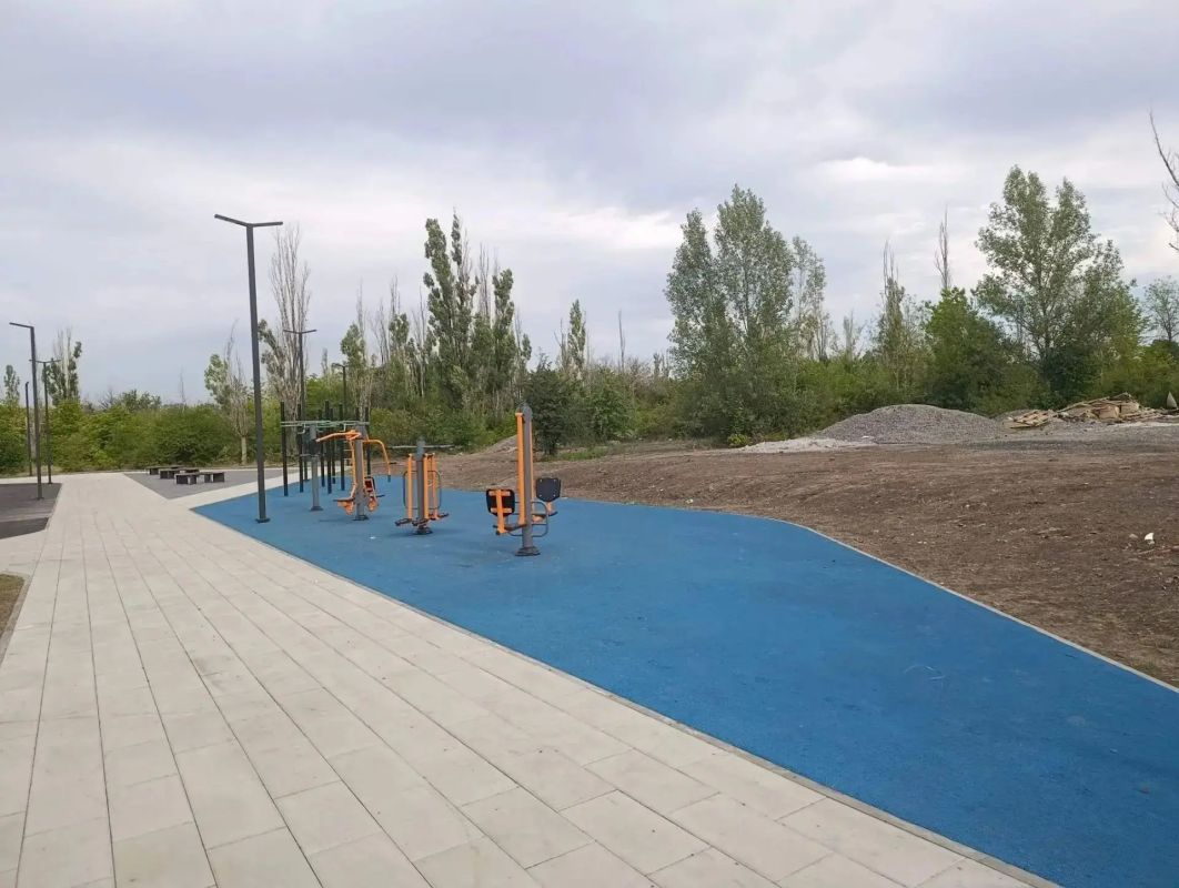 Благоустройство парка «Юбилейный» практически завершено Благоустройство парка «Юбилейный» практически завершено