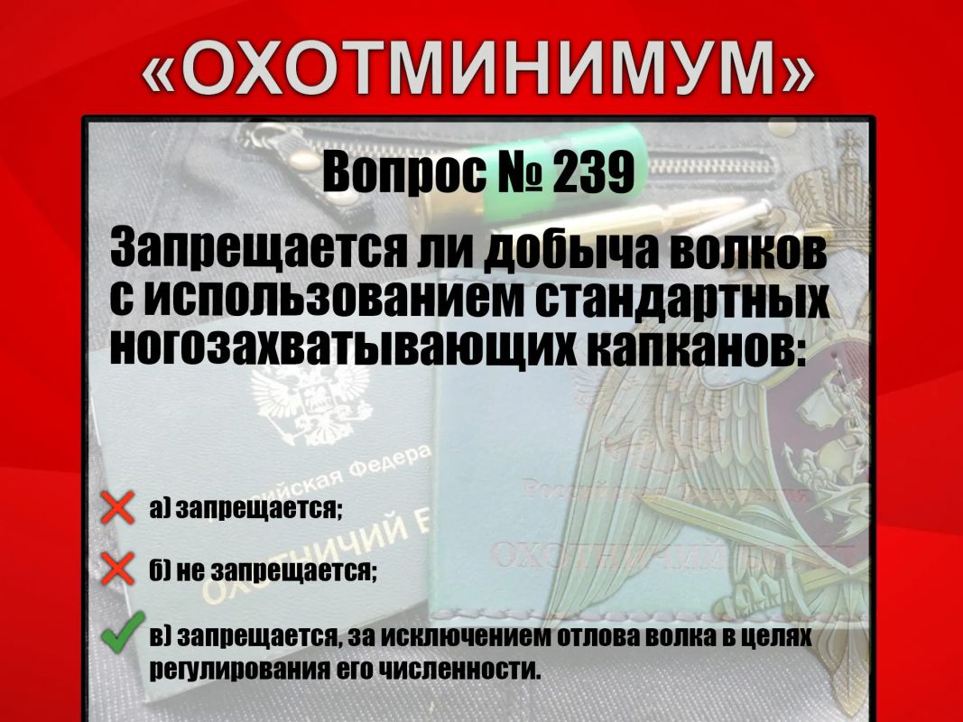 #Охотминимум #Охотминимум