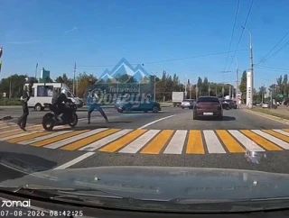 В Донецке задержали мотоциклиста, наехавшего на скорости на сотрудника ГАИ