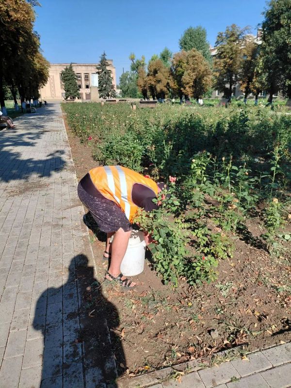 Благоустройство города: МБУ «Благо» наводит порядок в сквере 60 лет Октября Благоустройство города: МБУ «Благо» наводит порядок в сквере 60 лет Октября