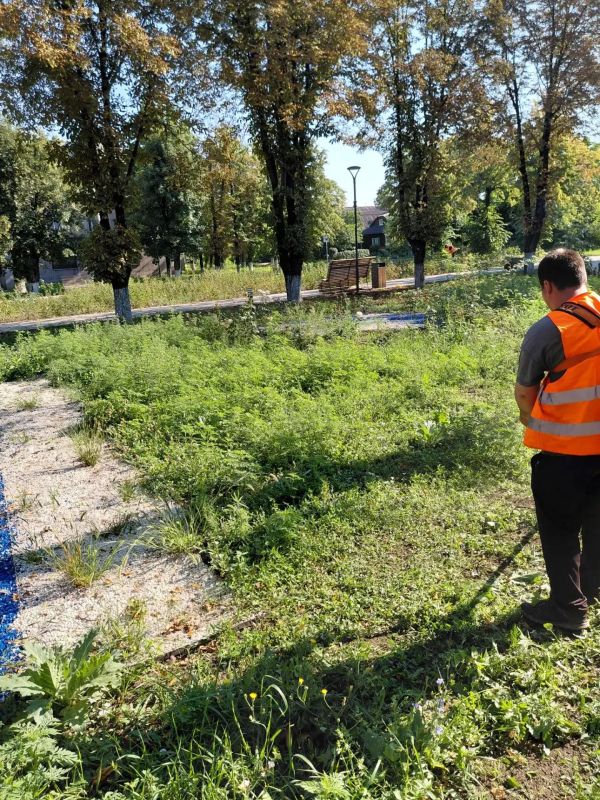 Благоустройство города: МБУ «Благо» наводит порядок в сквере 60 лет Октября Благоустройство города: МБУ «Благо» наводит порядок в сквере 60 лет Октября