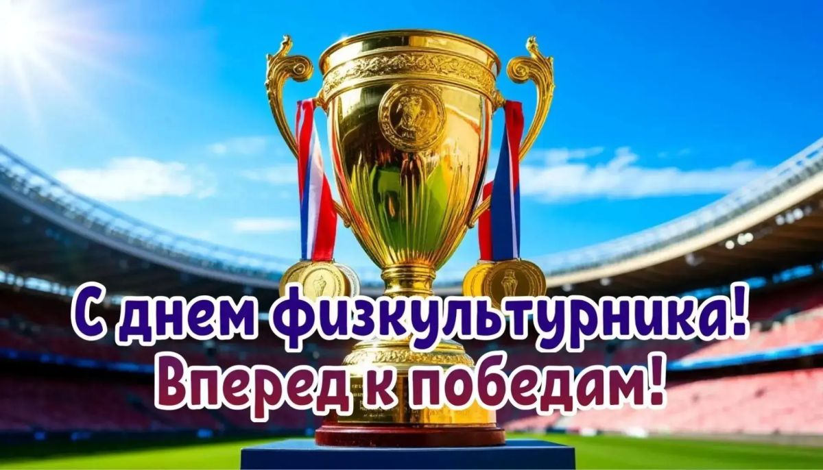С Днём физкультурника!. Сотрудники сектора физической культуры, спорта и туризма администрации Новоазовского муниципального округа поздравляют всех любителей спорта, физической культуры и здорового образа жизни