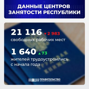 Вице-премьер Лариса Толстыкина сообщила о свободных рабочих местах в ДНР
