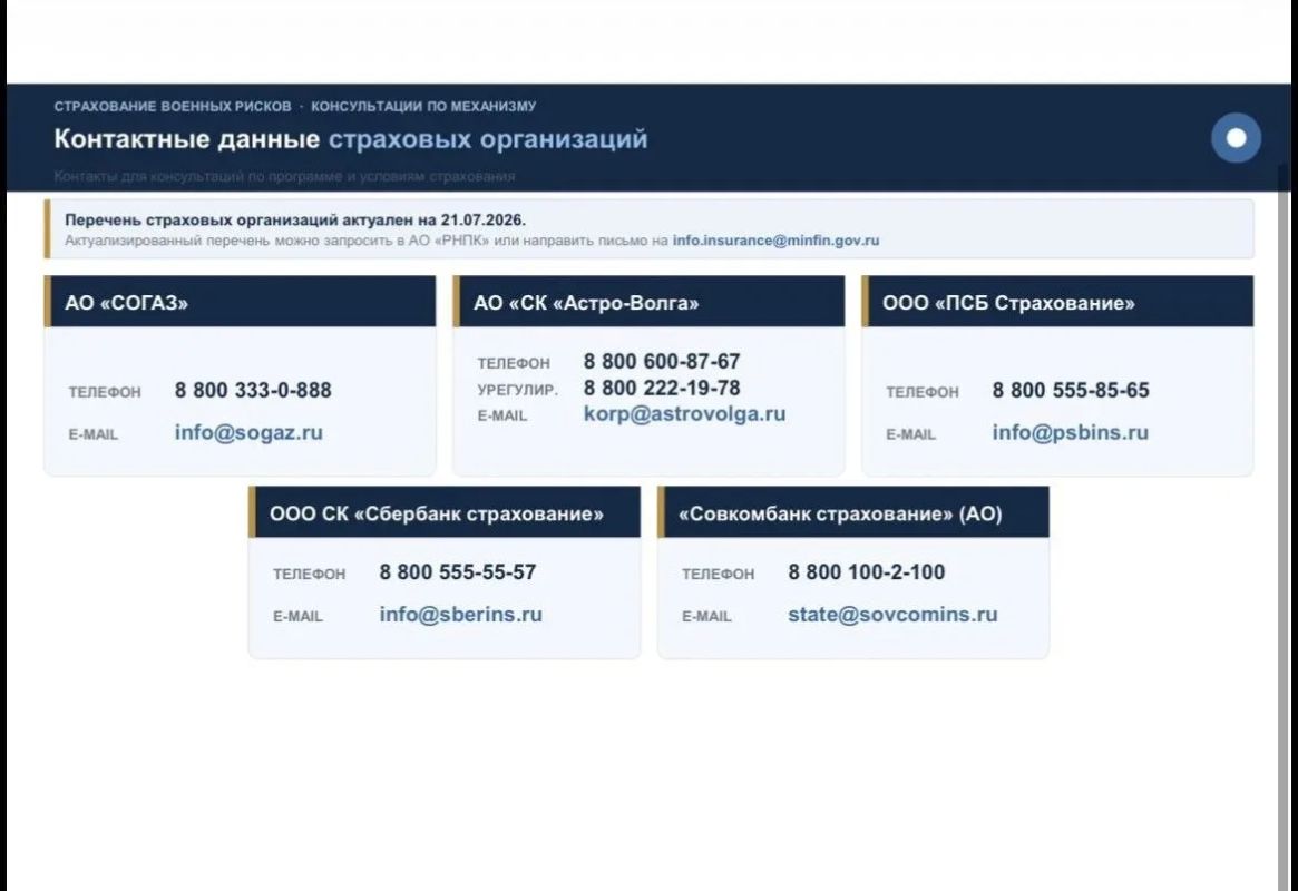 Информационные материалы по механизму страхования с государственной поддержкой рисков причинения вреда имуществу в следствии диверсий, террористических актов, применение вооружения и военной техники Информационные материалы по механизму страхования с государственной поддержкой рисков причинения вреда имуществу в следствии диверсий, террористических актов, применение вооружения и военной техники