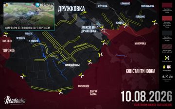 ВС РФ продвинулись в Алексеево-Дружковке, а южнее вошли в Ижевку — итоговая сводка Readovka за 10 августа
