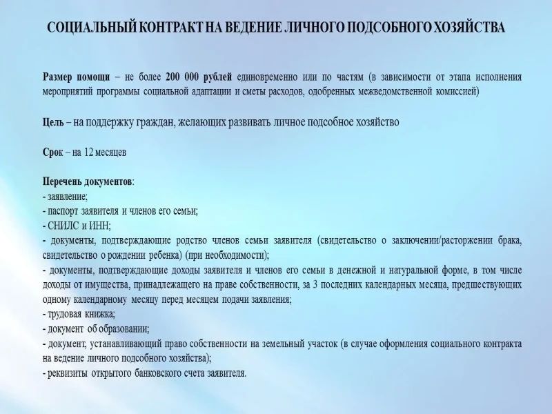 На территории городского округа Торез действуют меры государственной социальной помощи на основании социального контракта по направлениям: На территории городского округа Торез действуют меры государственной социальной помощи на основании социального контракта по направлениям: