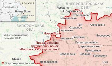 ВС РФ освободили населённые пункты Щербаковка в Харьковской области и Новое Поле в Запорожской области