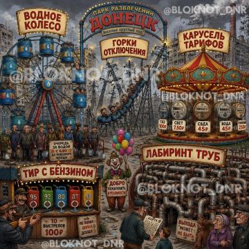 Каким был бы парк развлечений «Донецклэнд» если бы его строили коммунальщики ДНР