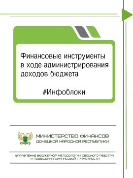 Информационные блоки «Финансовые инструменты в ходе администрирования доходов бюджета»