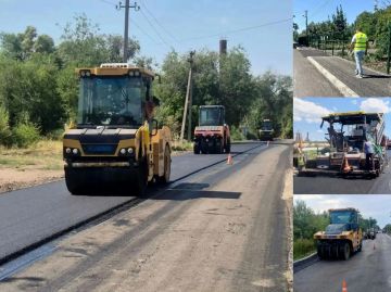 Продолжается обновление дорог Мангушского и Новоазовского округов