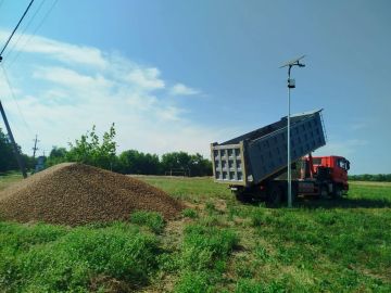 В селе Марьяновка началось строительство новой детской площадки