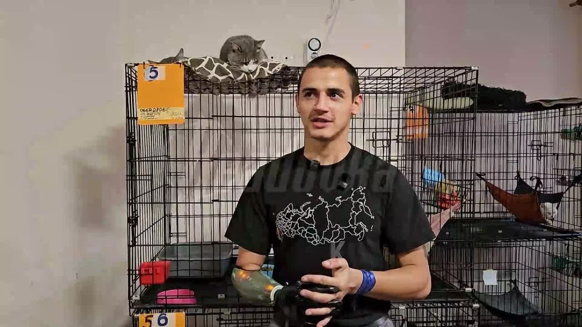 Ветераны СВО приехали в донецкий приют навестить животных, спасенных из зоны боевых действий