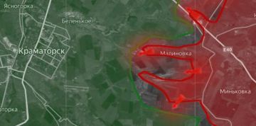 «На Славянском направлении российские войска заняли н.п. Першомарьевка, село находится в десяти километрах от окраин Краматорска