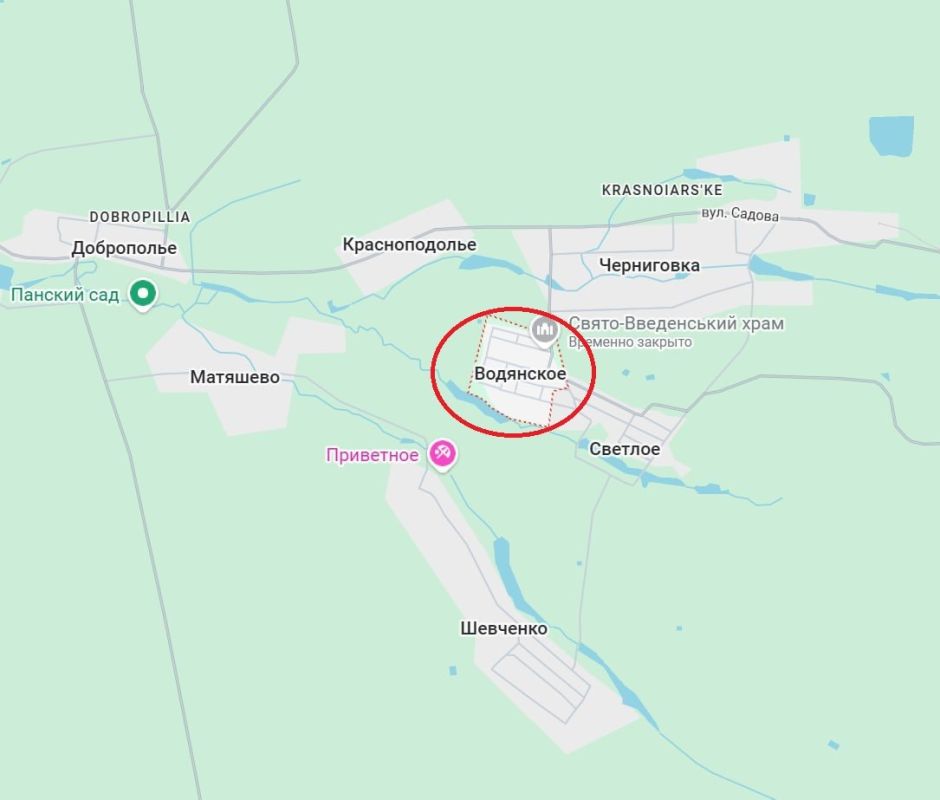 Российские военные освободили Водянское в ДНР, сообщило Минобороны