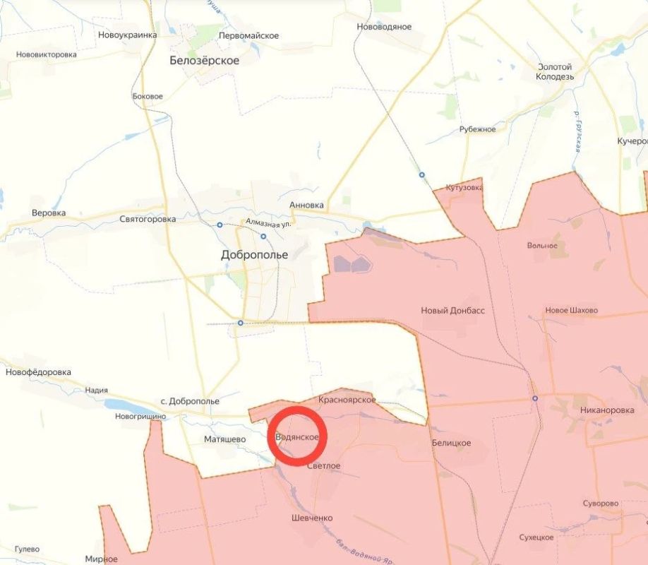Российские войска освободили населенный пункт Водянское южнее Доброполья, сообщило Минобороны РФ