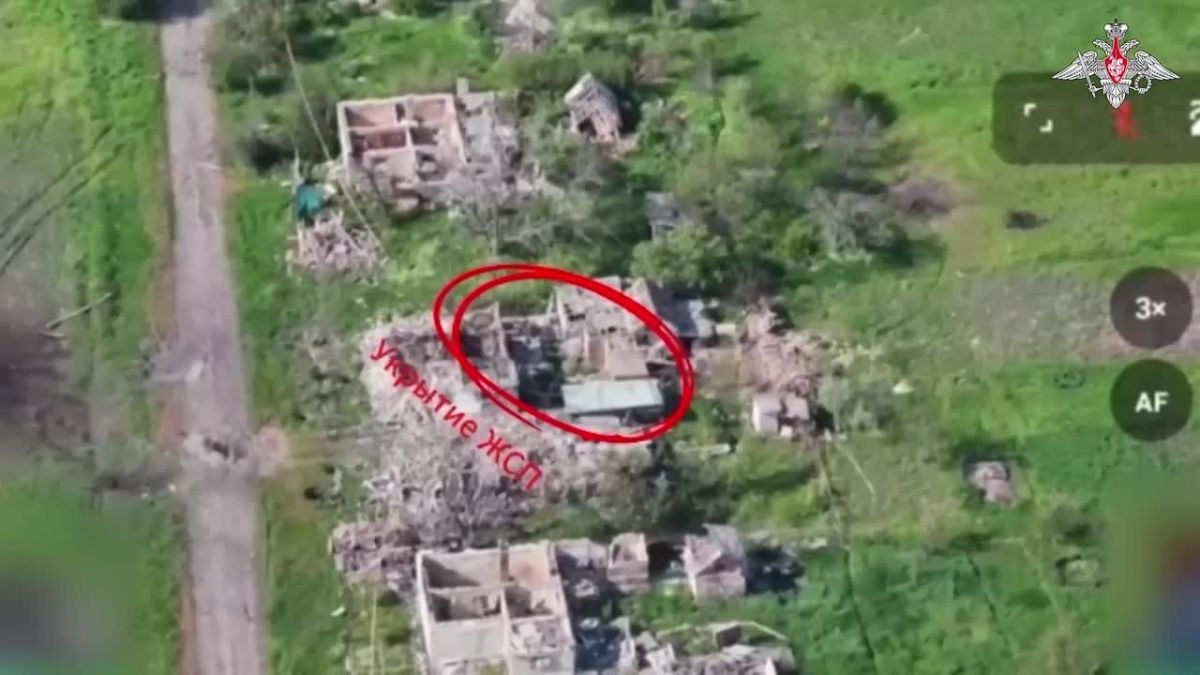 Кадры освобождения подразделениями «Южной» группировки войск населенного пункта Николайполье в ДНР