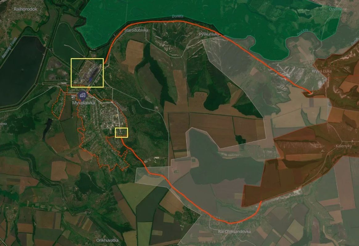 Украинская сторона ожидаемо начала истерить, что ВС РФ достигли территории Славянской ТЭС в Николаевке, до которой, как считалось, должны были дойти через несколько недель
