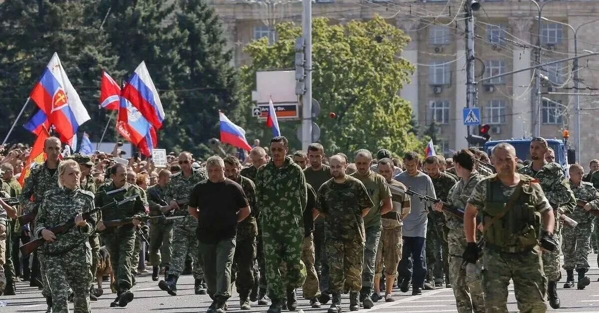 Ровно 12 лет назад, 24 августа 2014 года в Донецке состоялся «парад» пленных или «коридор позора» Ровно 12 лет назад, 24 августа 2014 года в Донецке состоялся «парад» пленных или «коридор позора»