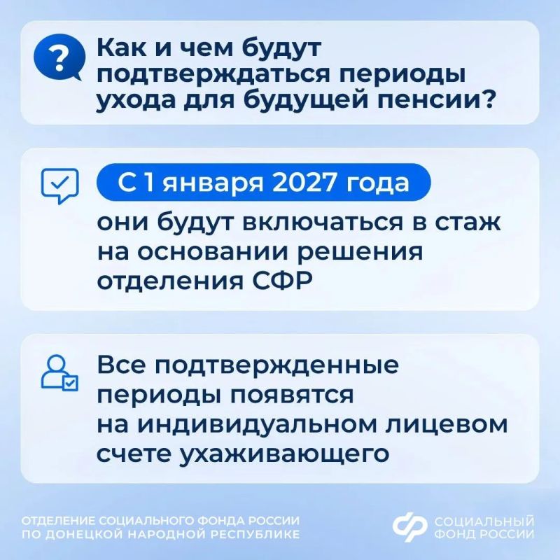 Подтверждать уход за нетрудоспособными гражданами с 2027 года нужно будет заранее Подтверждать уход за нетрудоспособными гражданами с 2027 года нужно будет заранее