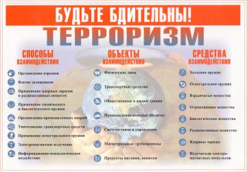 Памятка "Терроризм - угроза обществу"