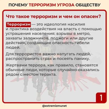 Терроризм - угроза обществу!