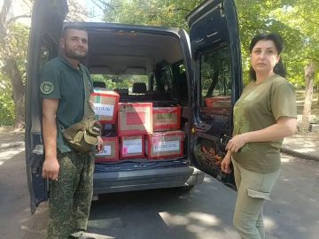 Забота на передовой. Макеевское отделение Комитета семей воинов Отечества ДНР передало гуманитарную помощь бойцам через волонтёров движения «Готовим от сердца»