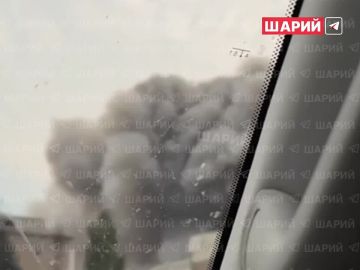 Момент удара и последствия ракетного обстрела Донецка