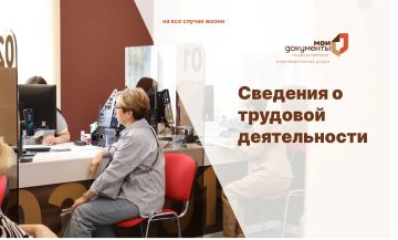 Сведения о трудовой деятельности через МФЦ
