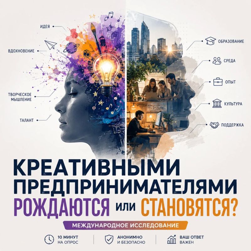 Креативным предпринимателем рождаются или становятся?