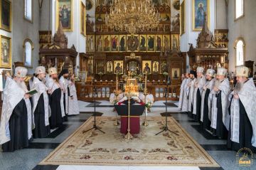 В Святогорской лавре простились с убитым монахом Варсонофием