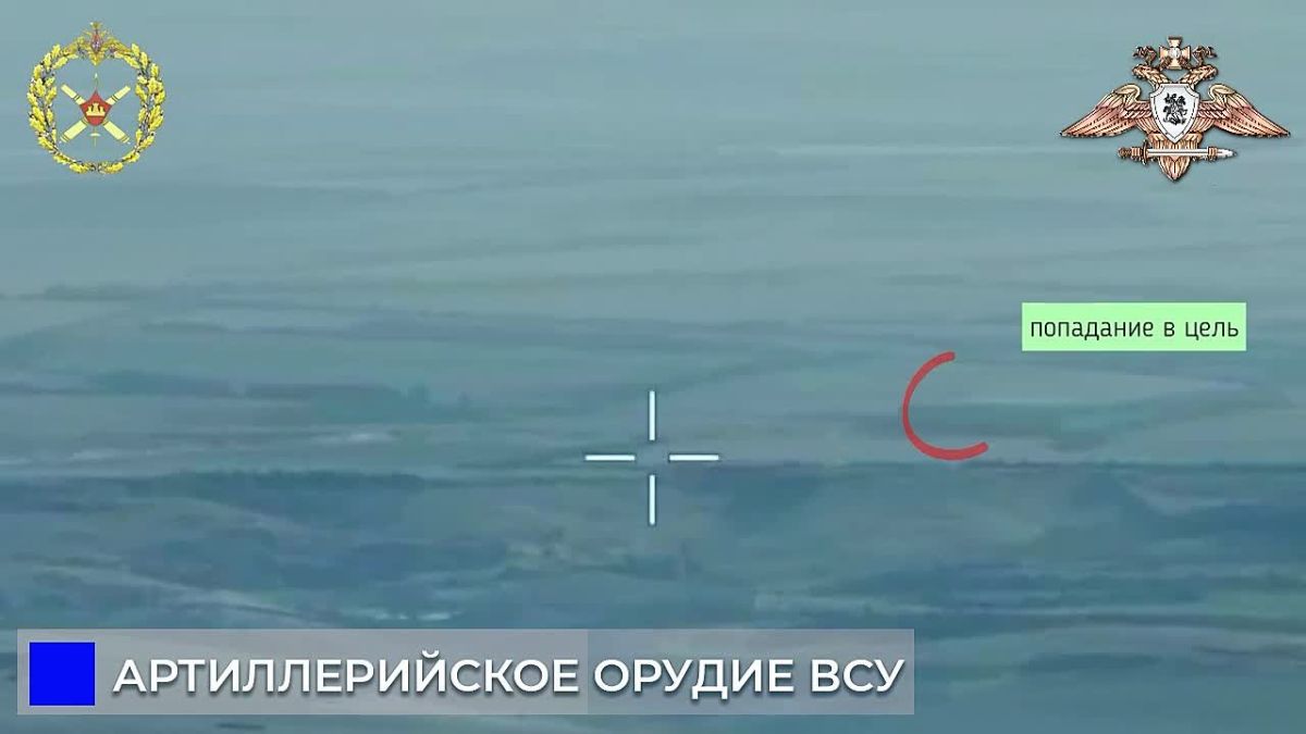 238 бригада уничтожает гаубицу Д-20 ВСУ под Роганским