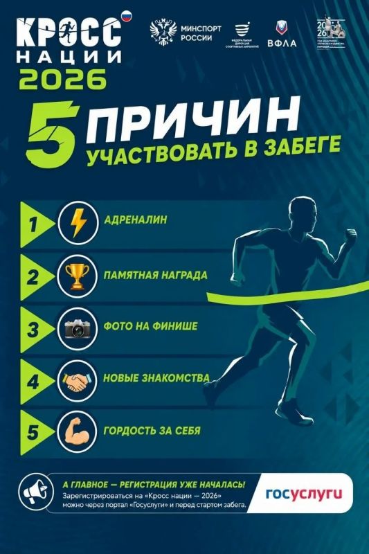 26 сентября 2026 года вся Россия выйдет на единую стартовую линию 26 сентября 2026 года вся Россия выйдет на единую стартовую линию