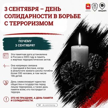 3 сентября – памятная дата, а не праздник