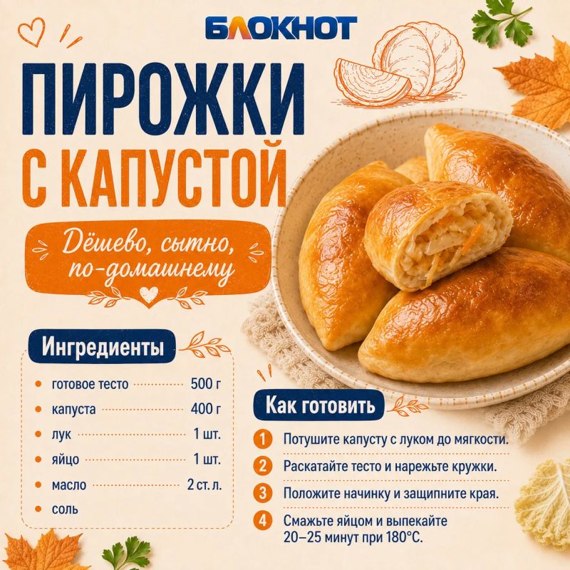 Капуста — тот самый продукт, из которого можно приготовить много и недорого Капуста — тот самый продукт, из которого можно приготовить много и недорого