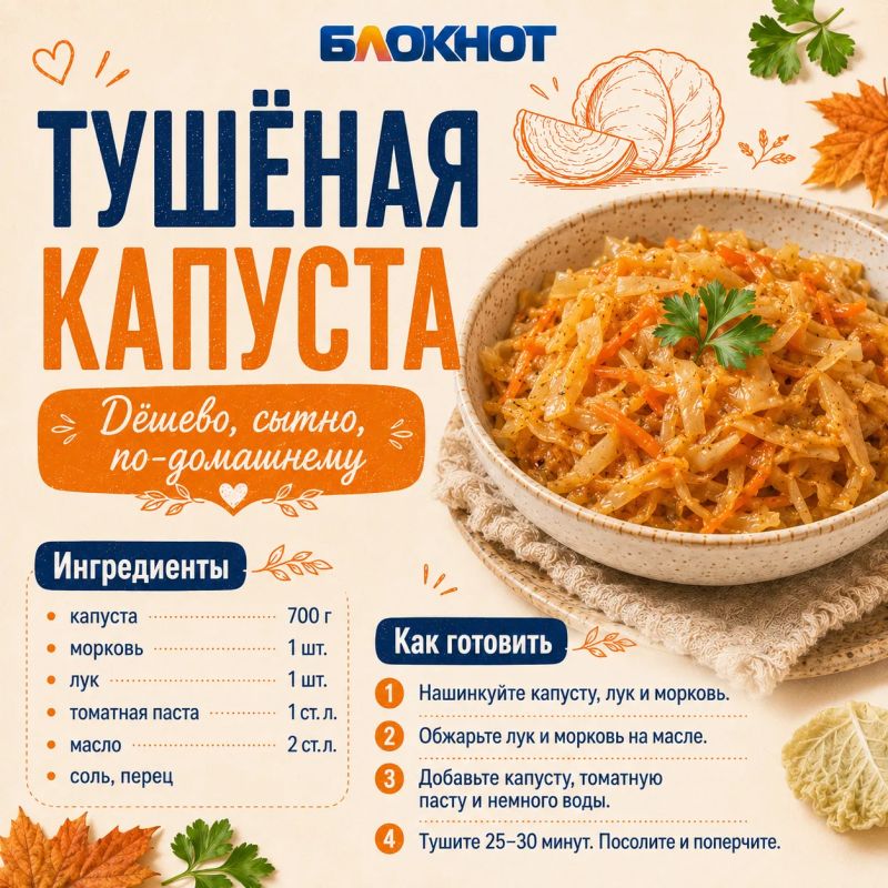 Капуста — тот самый продукт, из которого можно приготовить много и недорого Капуста — тот самый продукт, из которого можно приготовить много и недорого