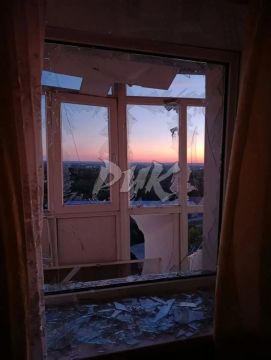 Вчерашний удар по Горловке