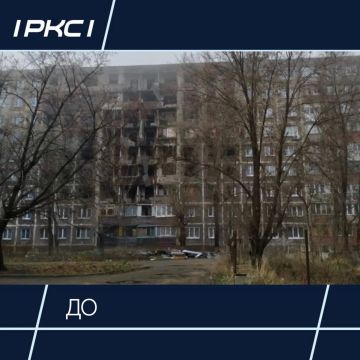В Жовтневом районе строители восстанавливают многоэтажку со сложными повреждениями
