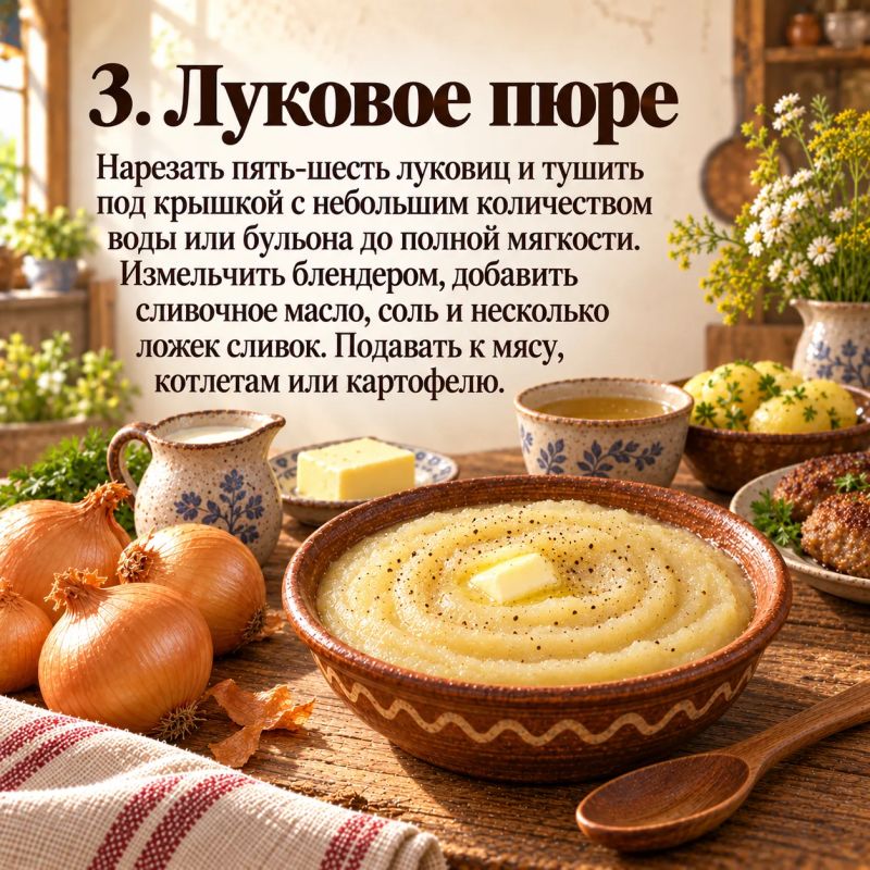 От тюри до лукового пюре: какое место лук занимает в русской кухне От тюри до лукового пюре: какое место лук занимает в русской кухне