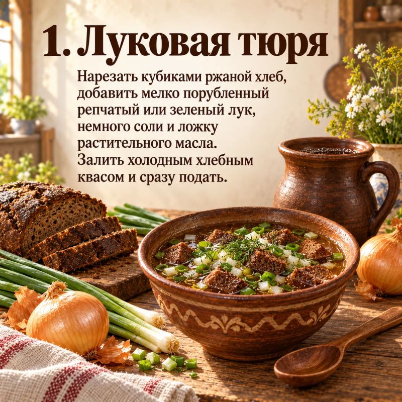 От тюри до лукового пюре: какое место лук занимает в русской кухне От тюри до лукового пюре: какое место лук занимает в русской кухне