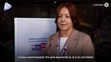 Донецкий кузнец Виктор Бурдук проголосовал на выборах в Госдуму РФ
