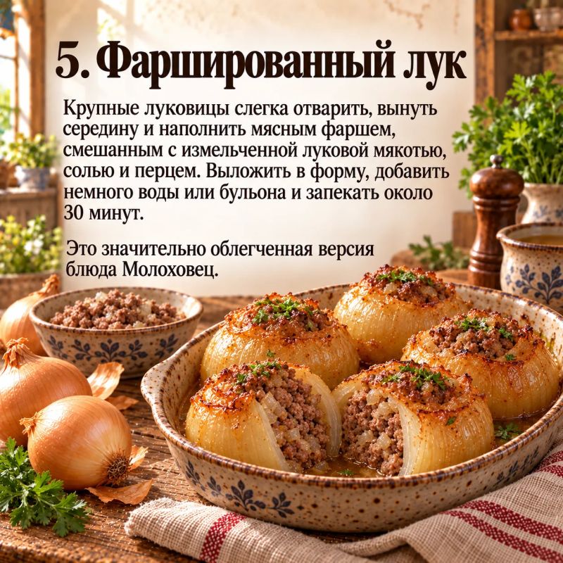 От тюри до лукового пюре: какое место лук занимает в русской кухне От тюри до лукового пюре: какое место лук занимает в русской кухне