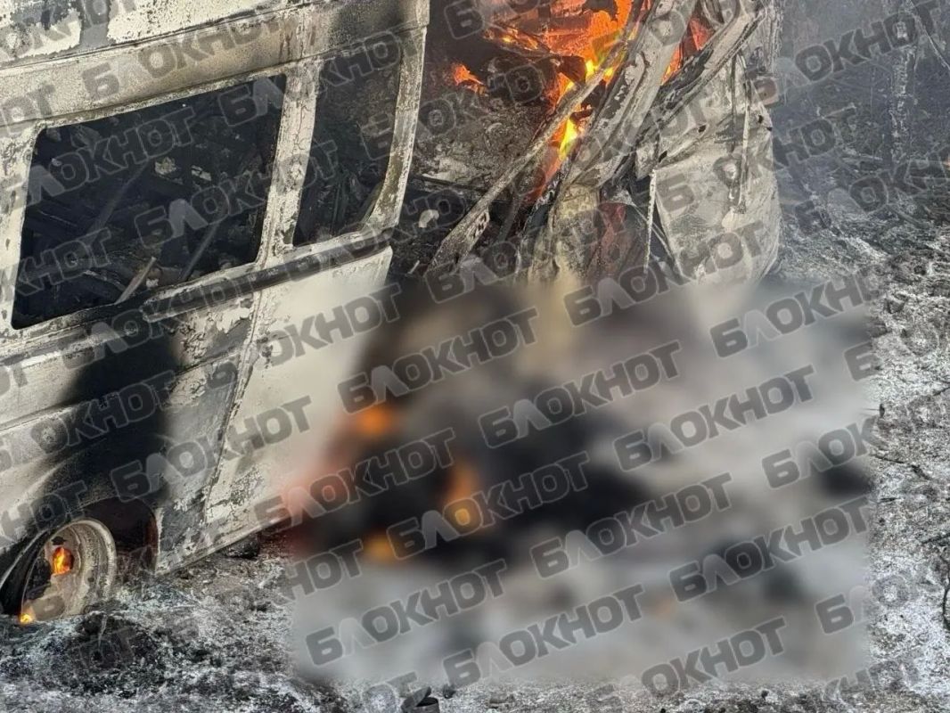 ВСУ атаковали автомобиль в районе Акимовки Запорожской области: два человека сгорели ВСУ атаковали автомобиль в районе Акимовки Запорожской области: два человека сгорели