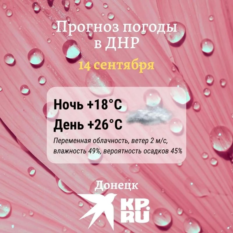 Сегодня в ДНР будет облачно и тепло