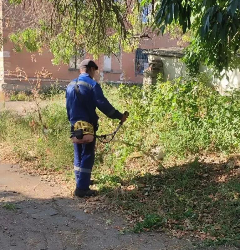 С целью приведения территории в надлежащее санитарное состояние в Кировском внутригородском районе города Макеевки силами Макеевского филиала НКО «ЕДИНЫЙ РЕГИОНАЛЬНЫЙ ФОНД ПО УПРАВЛЕНИЮ МНОГОКВАРТИРНЫМИ ДОМАМИ НА ТЕРРИТОРИИ... С целью приведения территории в надлежащее санитарное состояние в Кировском внутригородском районе города Макеевки силами Макеевского филиала НКО «ЕДИНЫЙ РЕГИОНАЛЬНЫЙ ФОНД ПО УПРАВЛЕНИЮ МНОГОКВАРТИРНЫМИ ДОМАМИ НА ТЕРРИТОРИИ...