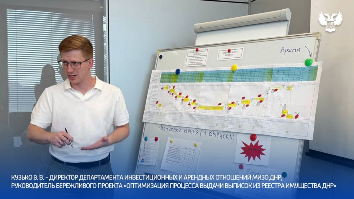 В Министерстве имущественных и земельных отношений Донецкой Народной Республики состоялось очередное заседание Центра компетенций по внедрению принципов бережливого управления