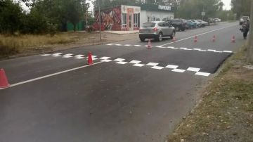 В Макеевке нанесена разметка на улицах Третьякевича и Таёжной