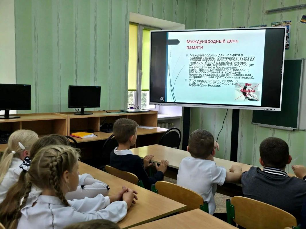 Школьникам Ждановки прививают чувство уважения к прошлому Школьникам Ждановки прививают чувство уважения к прошлому