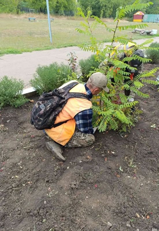 Коммунальщики Снежного продолжают благоустраивать территории общего пользования Коммунальщики Снежного продолжают благоустраивать территории общего пользования